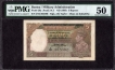 Five Rupees Bank Note of King George VI Signed by J B Taylor of 1945 of Burma Issue.