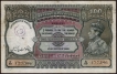 One Hundred Rupees Bank Note of King George VI Signed by C.D.Deshmukh of 1948 of Karachi Circle of Pakistan Issue.