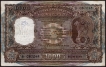 One Thousand Rupees Bank Note Signed by N C Sengupta of 1975 of Bombay Circle.