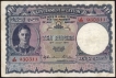 Ten Rupees Bank Note Signed by H J Huxham and C H Collins of King George VI of Ceylon of 1944.