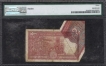 Error Two Rupees Bank Note Signed By R N Malhotra of Republic India of 1985.