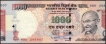 Error One Thousand Rupees Bank Note Signed by D Subbarao of Republic India of 2009.