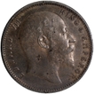 Error Silver One Rupee Coin of King Edward VII.