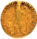 Gold Dinar Coin of Kanishka I of Kushan Dynasty of Oesho type.