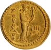 Gold Dinar Coin of Huvishka of Kushan Dynasty of Ardokhsho type.