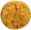 Gold Dinar Coin of Vasudeva I of Kushan Dynasty of Oesho type.