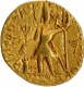 Gold Dinar Coin of Vasishka of Kushan Dynasty of Oesho type.