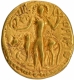 Gold Dinar Coin of Vasishka of Kushan Dynasty of Oesho type.