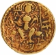 Gold Dinar Coin of Samudragupta of Gupta Dynasty of of Scepter type.