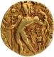 Gold Dinar Coin of Kumaragupta I of Gupta Dynasty of Archer type.