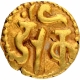 Gold Aka Coin of Raja Raja I of Chola Dynasty o Srilanka.