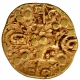 Punch Marked Gold Pagoda Coin of Jayasimha II of Chalukyas of Kalyana.