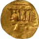 Gold Fanam Coin of Rajula Reddy of Kakatiya Dynasty.