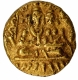 Gold Half Varaha Coin of Hari Hara Ii of Sangama Dynasty of Vijayanagara Empire.