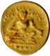 Gold Half Varaha Coin of Krishnadevaraya of Tuluva Dynasty of Vijayanagara Empire.