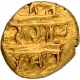 Gold Half Varaha Coin of Venkatapathiraya II of Aravidu Dynasty of Vijayanagara Empire.