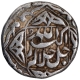 Silver Half Rupee Coin of Akbar of Lahore Mint of Mihr Month.