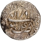 Silver Half Rupee Coin of Akbar of Lahore Mint of Azar Month.