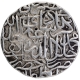 Silver One Rupee Coin of Akbar of Hadrat Delhi Mint.