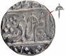 Silver One Rupee Coin of Kora Mint of Maratha Confederacy.