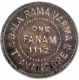 Silver Fanam Coin of Bala Rama Varma II of Travancore State.