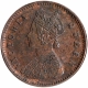 Copper One Twelfth Anna Coin of Victoria Queen of Calcutta Mint of 1876.