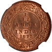 Bronze One Twelfth Anna Coin of King George V of Calcutta Mint of 1923.