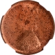 Copper Half Pice Coin of Victoria Empress of Calcutta Mint of 1890.