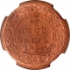 Copper Half Pice Coin of Victoria Empress of Calcutta Mint of 1894.