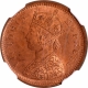 Copper Half Pice Coin of Victoria Empress of Calcutta Mint of 1894.