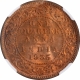 Bronze One Quarter Anna Coin of King George V of Calcutta Mint of 1935.