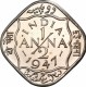 Proof Cupro Nickel Half Anna Coin of King George VI of Calcutta Mint of 1947.