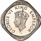 Proof Cupro Nickel Half Anna Coin of King George VI of Calcutta Mint of 1947.