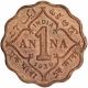 Cupro Nickel One Anna Coin of King George V of Calcutta Mint of 1930.