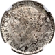 Silver Two Annas Coin of Victoria Queen of Calcutta Mint of 1841.