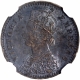 Silver Two Annas Coin of Victoria Empress of Bombay Mint of 1894.