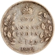 Silver Two Annas Coin of King Edward VII of Calcutta Mint of 1909.