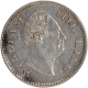 Silver Quarter Rupee Coin of King William IIII of Calcutta Mint of 1835.