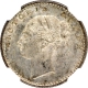 Silver Quarter Rupee Coin of Victoria Queen of Calcutta Mint of 1840.