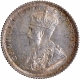 Silver Quarter Rupee Coin of King George V of Bombay Mint of 1912.