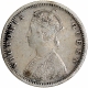 Silver Half Rupee Coin of Victoria Queen of Bombay Mint of 1874.