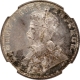 Silver Half Rupee Coin of King George V of Bombay Mint of 1928.