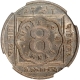 Cupro Nickel Eight Annas Coin of King George V of Calcutta Mint of 1919.