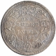 Silver One Rupee Coin of Victoria Queen of Bombay Mint of 1862.