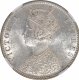 Silver One Rupee Coin of Victoria Empress of Bombay Mint of 1893.