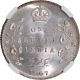 Silver One Rupee Coin of King Edward VII of Calcutta Mint of 1907.