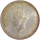 Silver One Rupee Coin of King George VI of Bombay Mint of 1938.