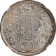 Silver One Rupee Coin of King George VI of Bombay Mint of 1938.