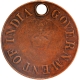 Copper Labour Token of Port of Cochin.