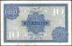 Ten Rupees Banknote of King George V Signed by J B Taylor of 1926.